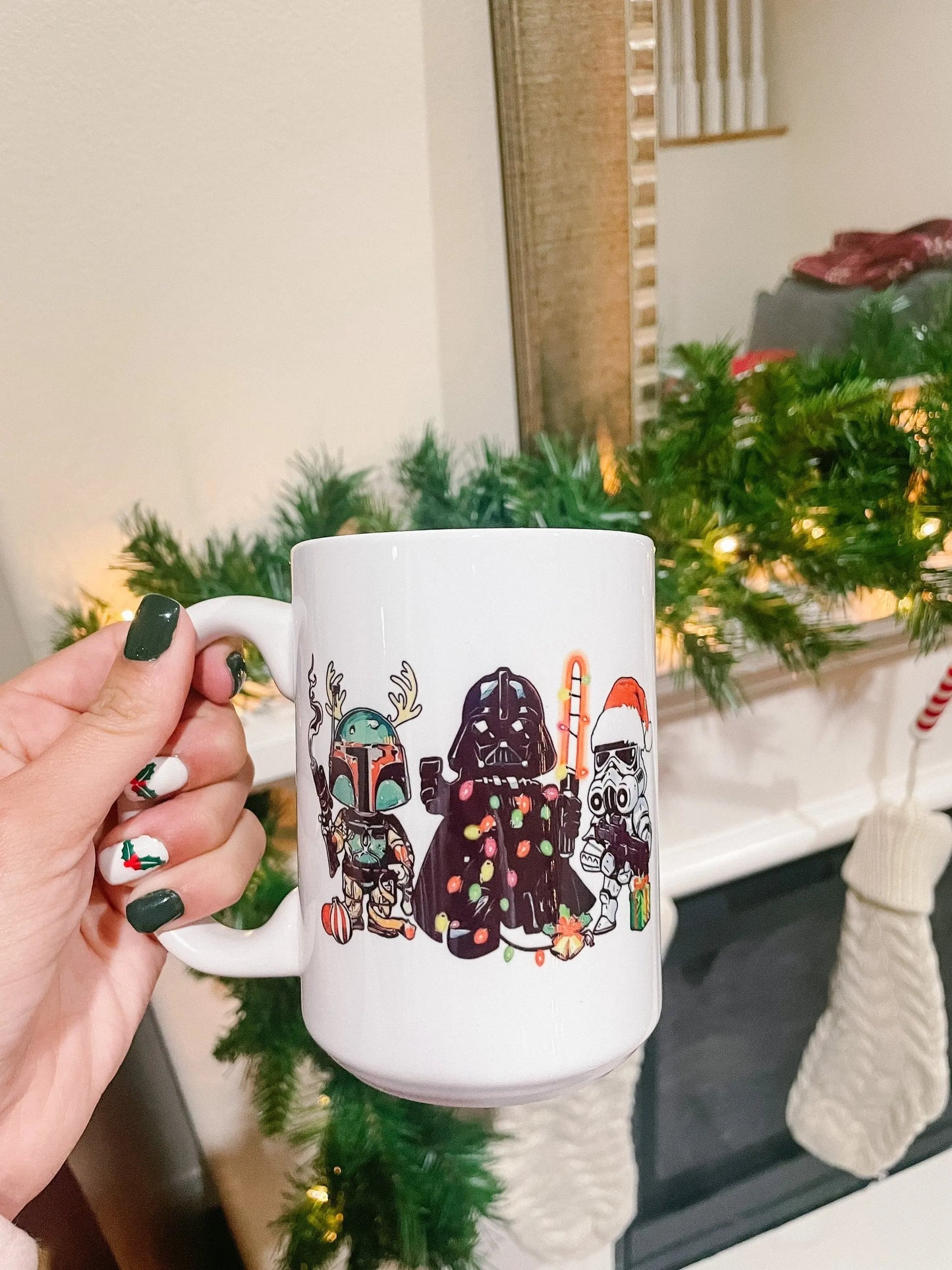 Christmas Starwars Mug l Funny coffee cup for starwars fans. wolfsdencraftco