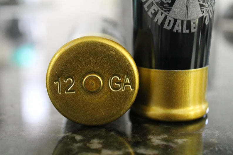 Shotgun Shell 12 Gauge Shot Glass Engraved/ Custom Shot Glass/ Hunting Shot Glass/ Bullet Shot Glass wolfsdencraftco
